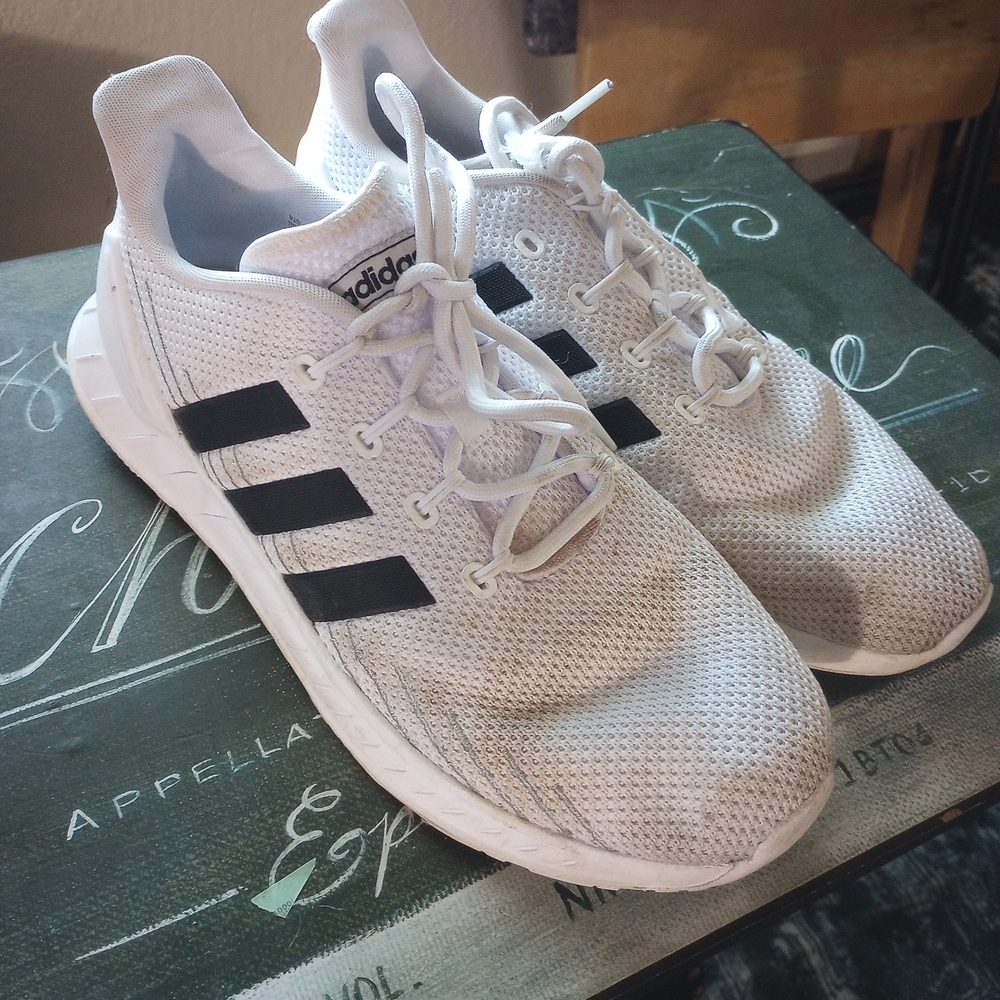 adidas White and Black Athletic Shoes